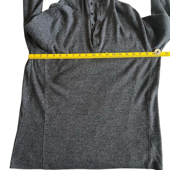 Calvin Klein Men's Hooded Pullover Sweater Size Large Gray Knit Slim Fit - Picture 7 of 9